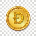 Doge coin cryptocurrency icon